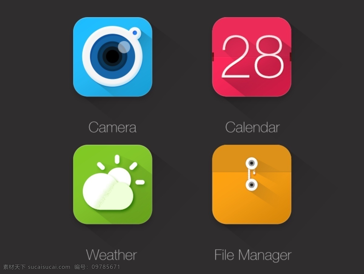 精致 图标 app 多彩 可爱 天气 手机 app图标