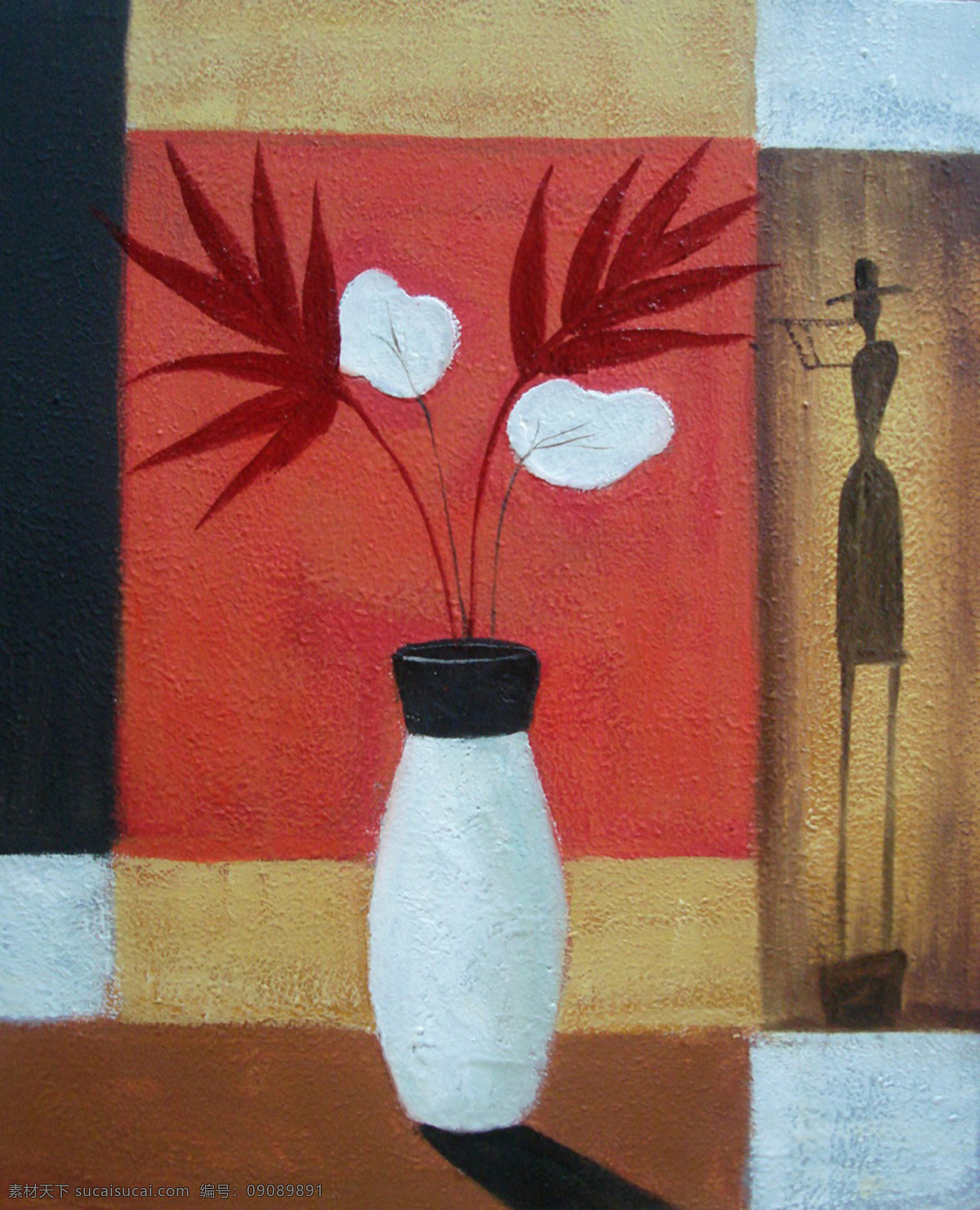壁画 抽象 挂画 花 花瓶 花瓶油画 绘画书法 人物 油画 设计素材 模板下载 装饰画 无框画 文化艺术 装饰素材