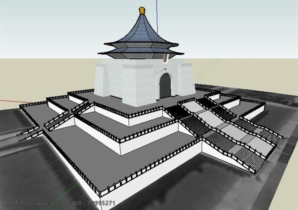中式 风格 旅游 古建 su 模型 中式风格 古建筑 su模型 古典中式 园林景观 自然景观 建筑园林 skp