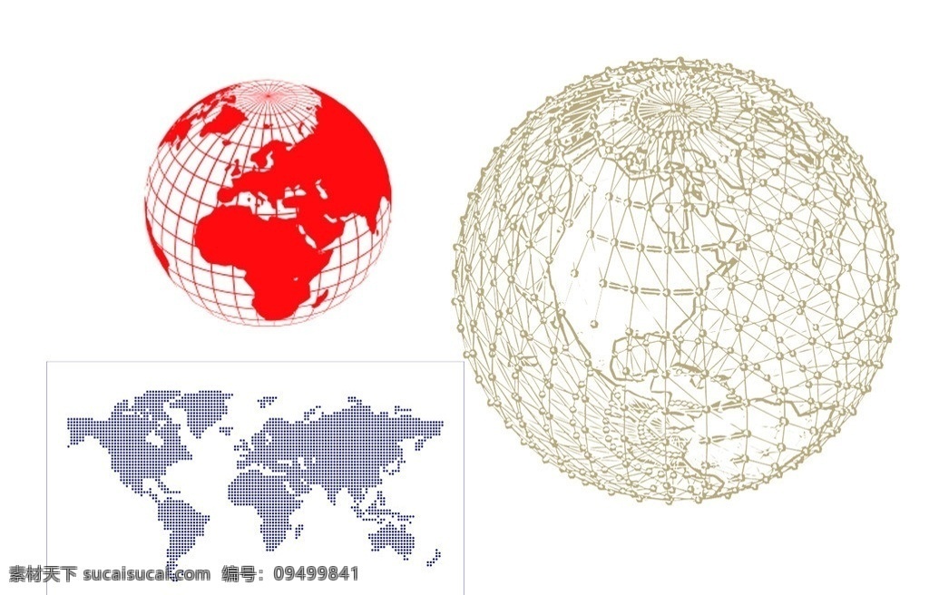 地球图案 百世汇通 地球 方型地球 地球形状 分层 源文件