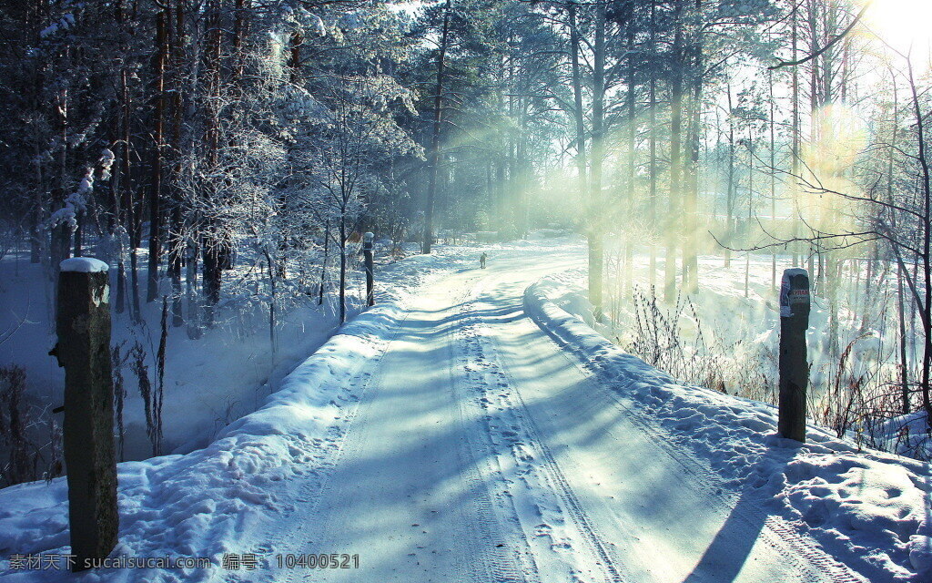 唯美 公园 雪景 黑色