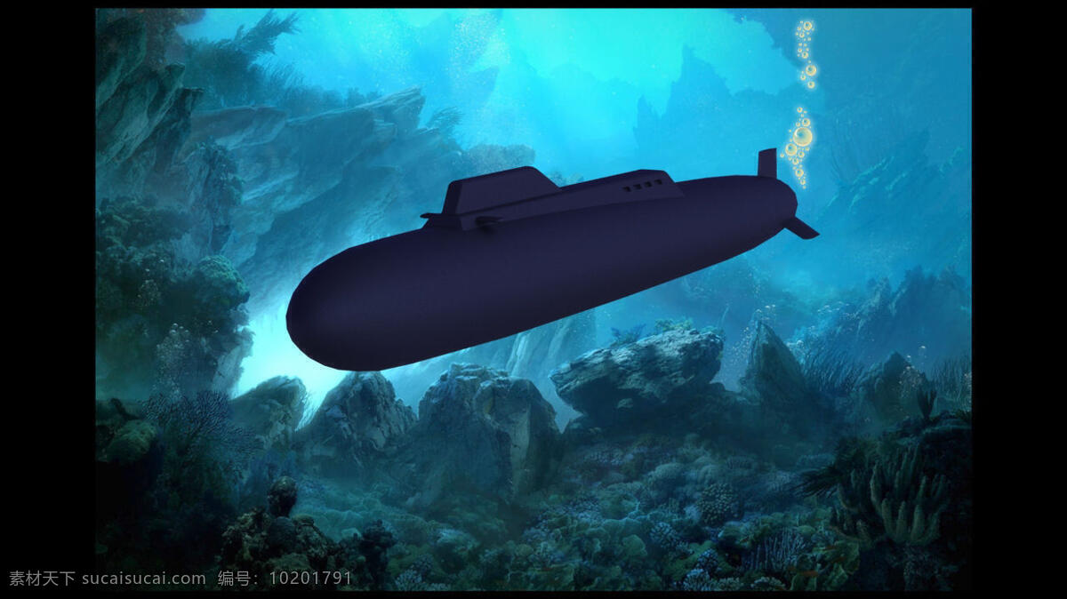 北风 之神 级 潜艇 军事的 sldprt 黑色