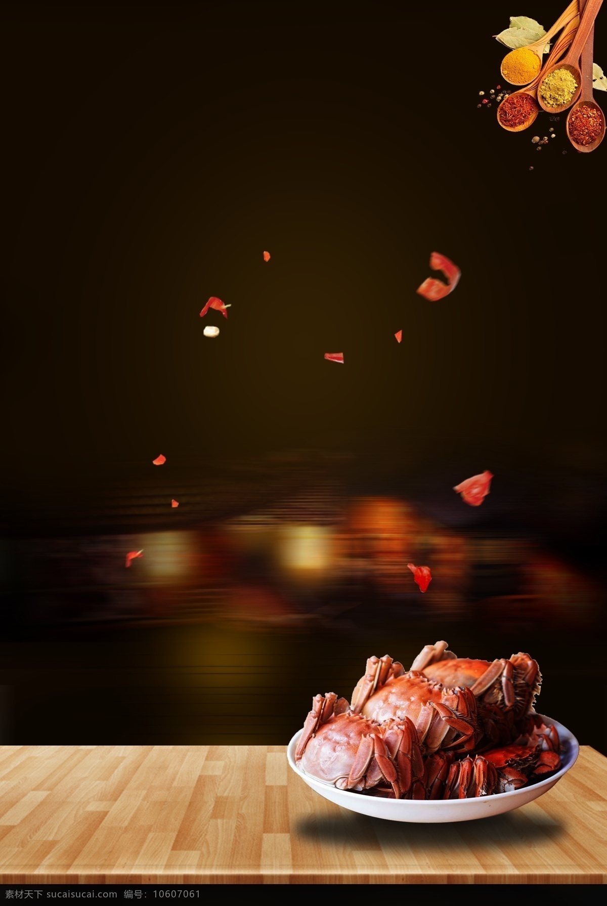 大闸蟹 创意 美食 中国 风 广告 背景 中国风 蟹黄 食物背景