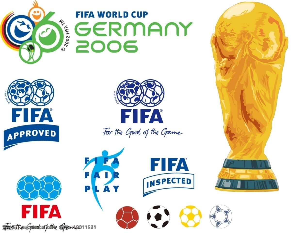 2006 世界杯 标志 矢量图 标识cdr 环保cdr 卡通环保 矢量素材 标签标识 其他矢量图