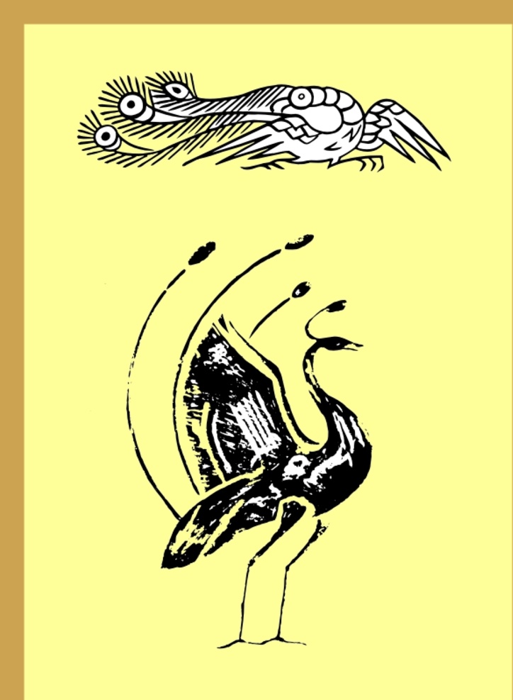 手绘线描凤凰 手绘凤凰 卡通凤凰 线描凤凰 动画线描凤凰 线描的 动漫动画