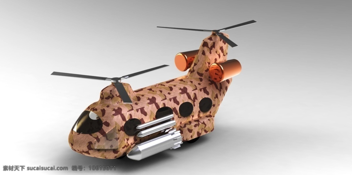 奇 努克 直升机 奇努克直升机 3d模型素材 其他3d模型