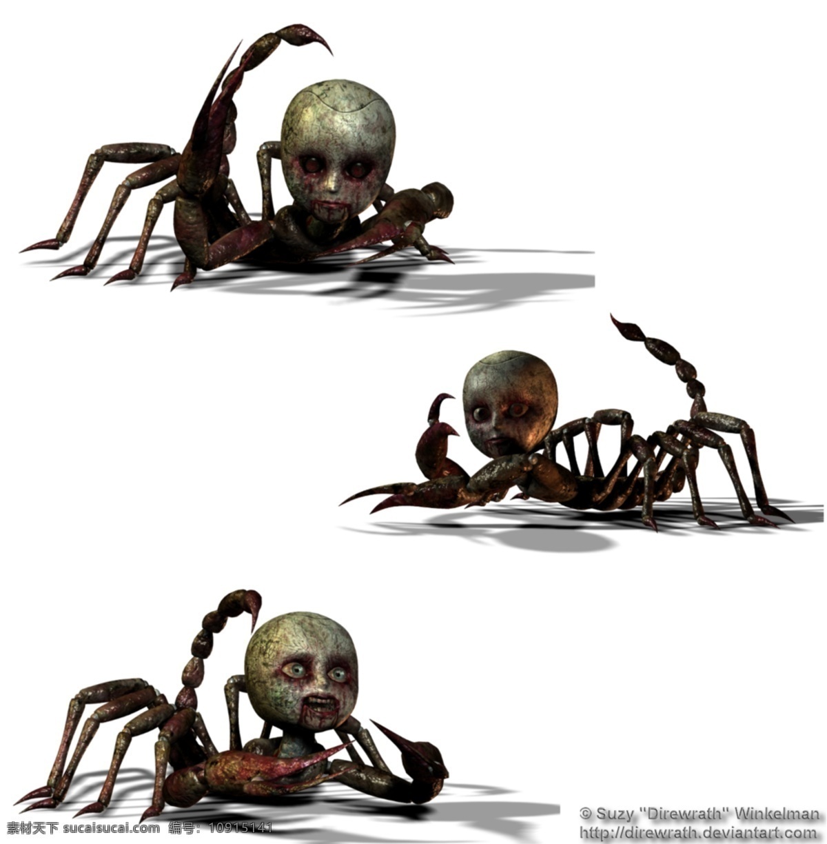 蝎子 恐怖 人偶 免 抠 透明 蝎子恐怖人偶 元素 图形 海报 广告 图