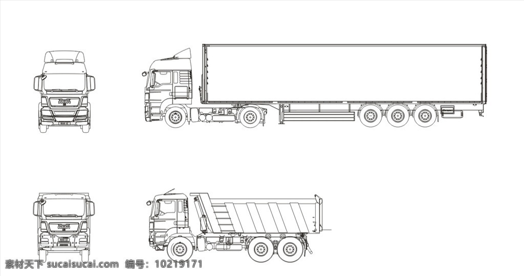 大货车线稿 大卡车 大货车 线稿 vi 源文件 vi设计
