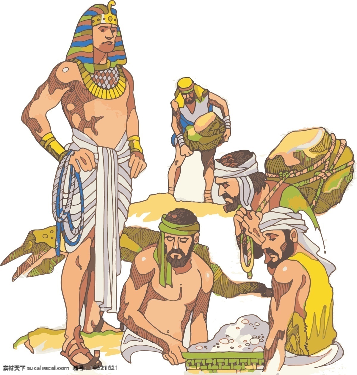手绘埃及插图 埃及人物 古埃及壁画 古埃及图案 古埃及 宗教信仰 图腾 神秘 矢量 图案 传统文化 文化艺术