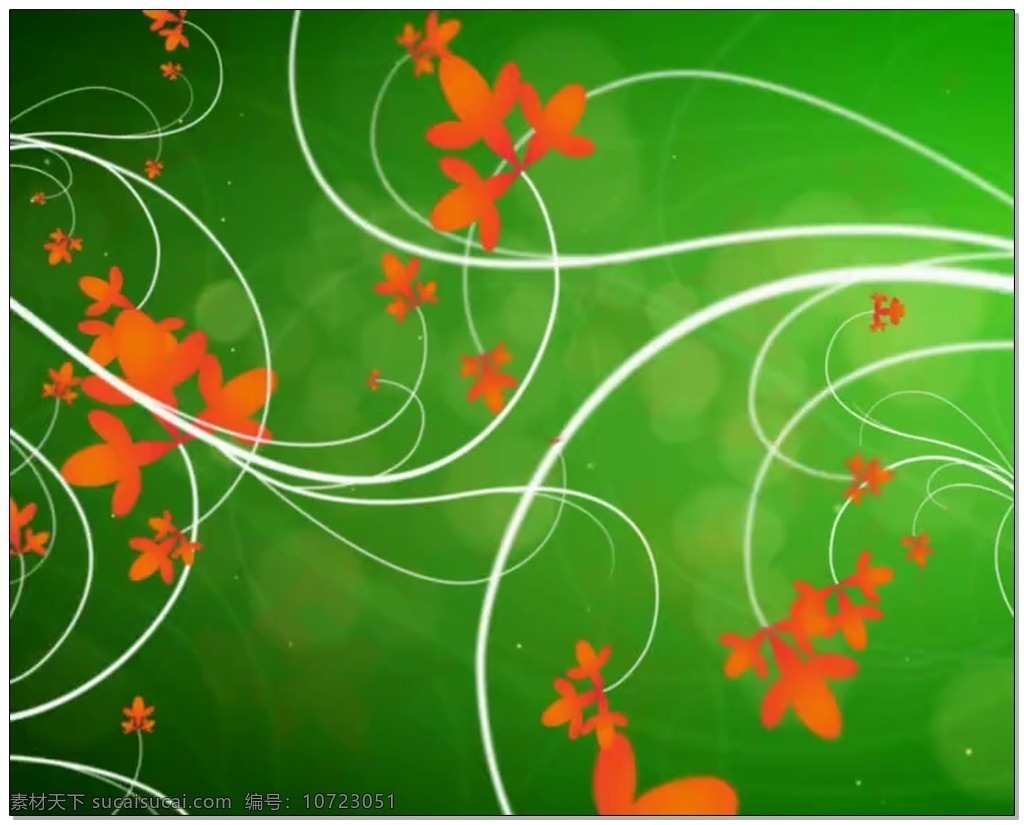 红色 花朵 背景 视频 高清视频素材 视频素材 动态视频素材 三角 小花
