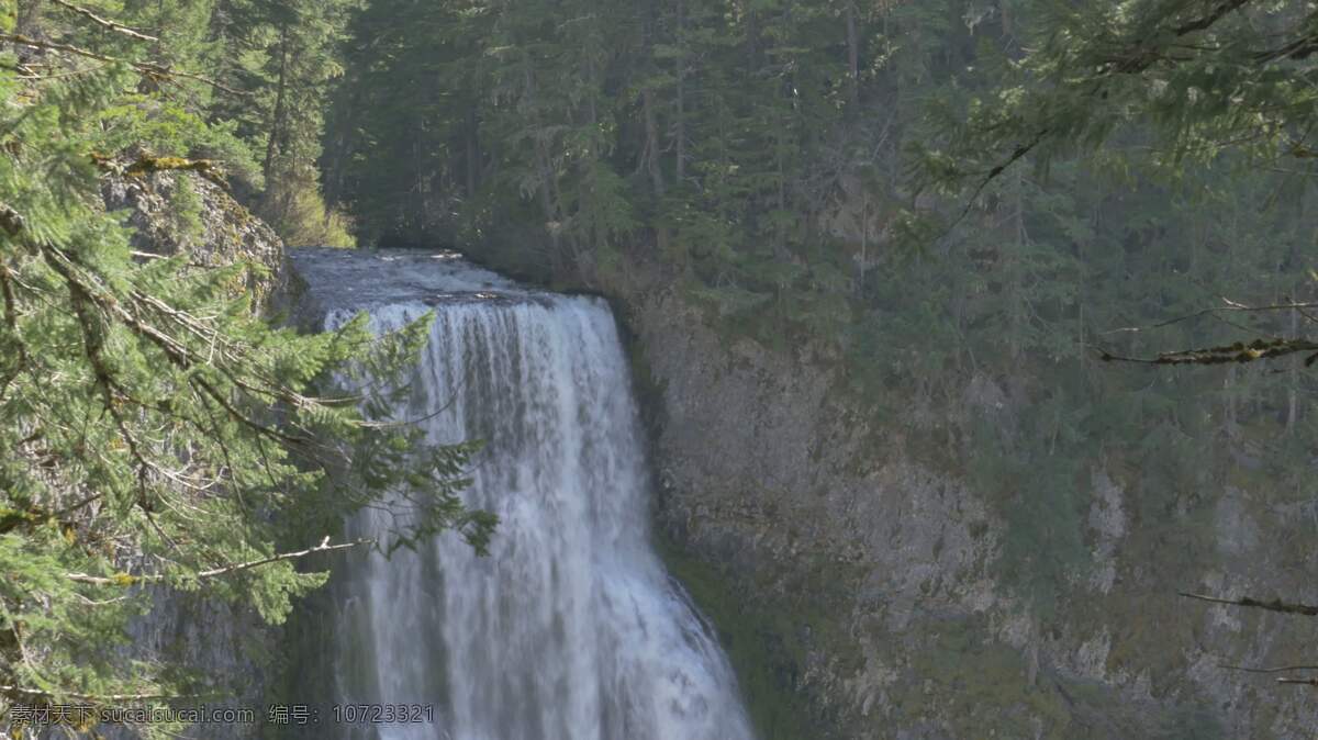 盐溪瀑布顶 自然 水 落下 瀑布 在户外 景观 岩石 石 树 风景 山 流动 森林 自然的 野生的 旅游 旅行 和平 平静的 宁静 盐 小溪 俄勒冈州
