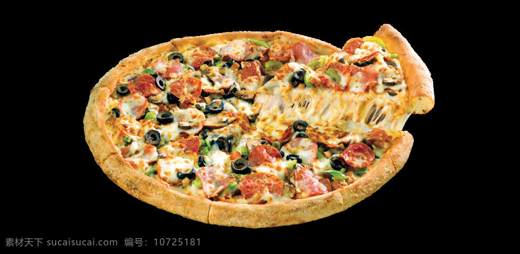 培根 熏肉 披萨 元素 png元素 免抠元素 食物 透明元素 西餐