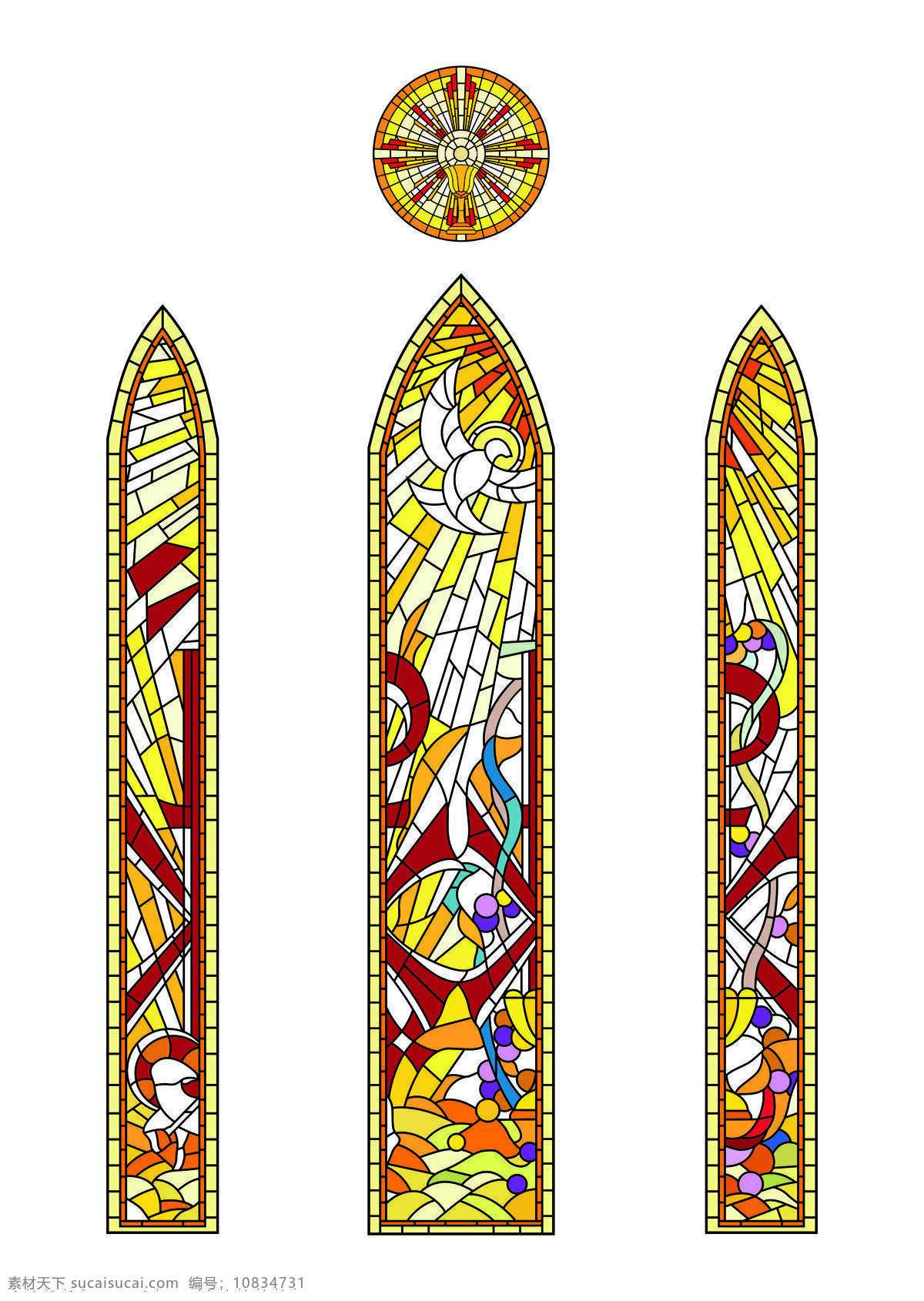 教堂的玻璃 适用于教堂 酒店别墅 小区彩色玻璃 美观教堂玻璃 logo设计