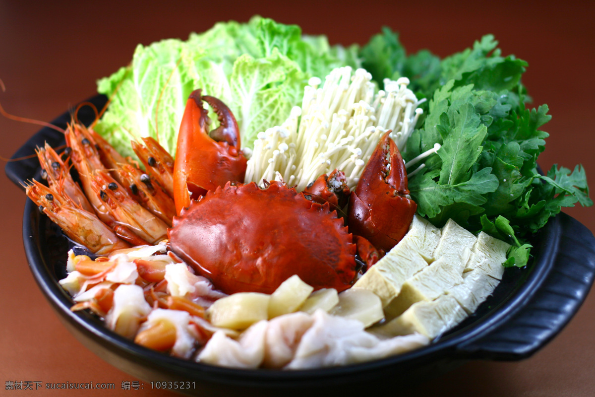 海鲜锅 海鲜 海鲜火锅 螃蟹 海蟹 火锅 菜谱 传统美食 火锅菜品素材 菜品 大全 餐饮美食