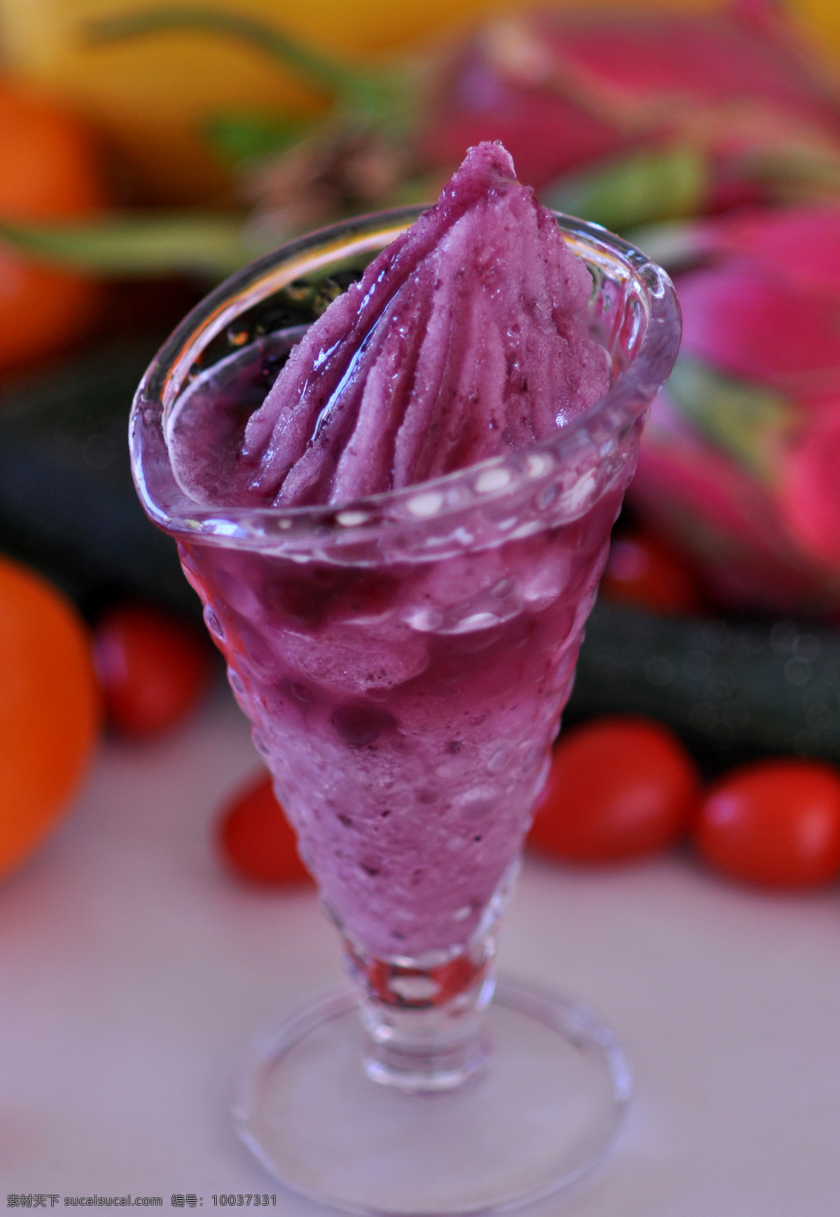 蓝莓冰沙 冰品 蓝莓味 冰沙 饮料酒水 餐饮美食