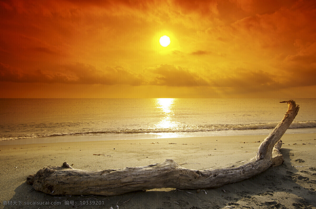 黄昏海滩风景