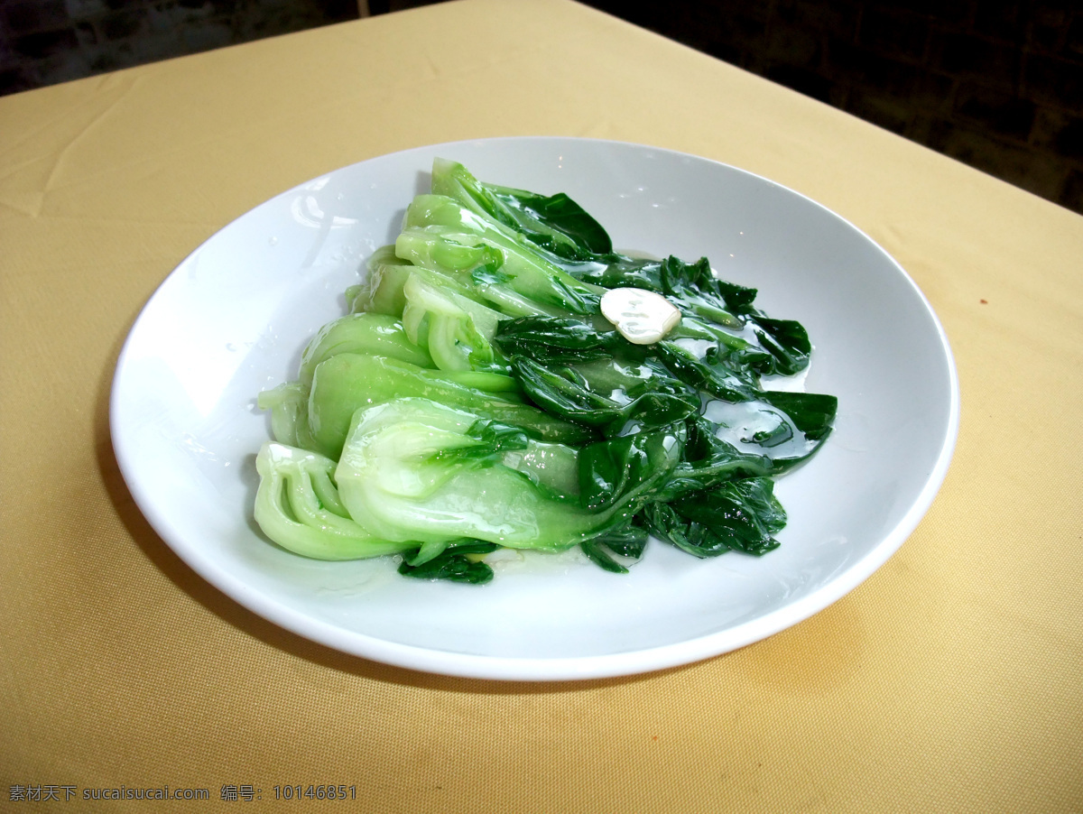 清炒油菜 油菜 小油菜 蒜瓣 盘子 美食 传统 菜品 菜 传统美食 餐饮美食