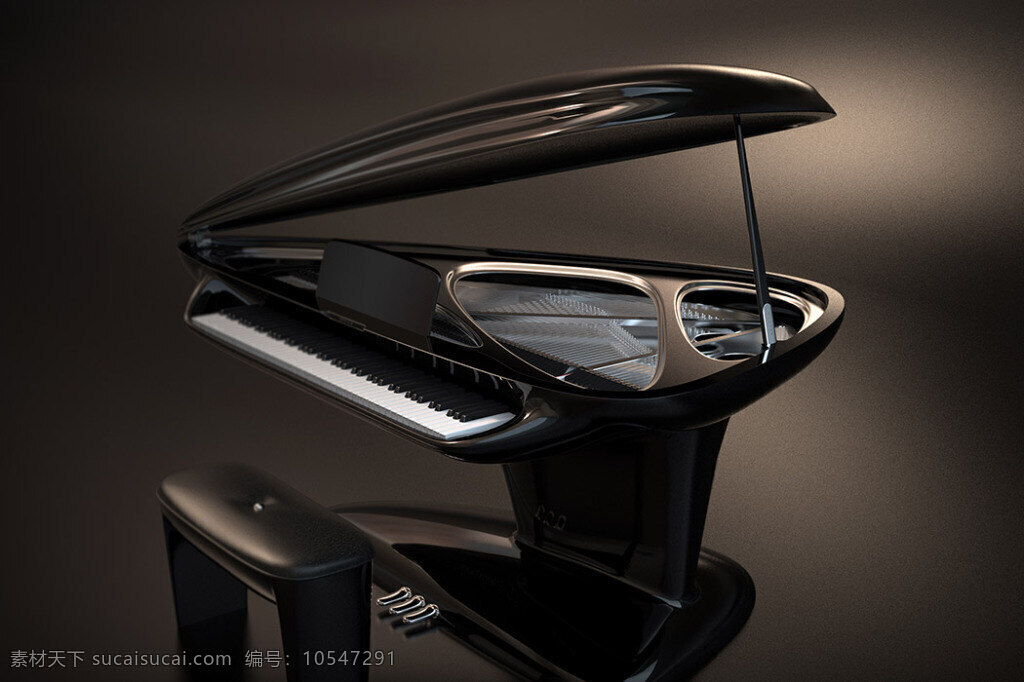 产品设计 概念 概念设计 钢琴 工具 模型 黑色 创意 个性