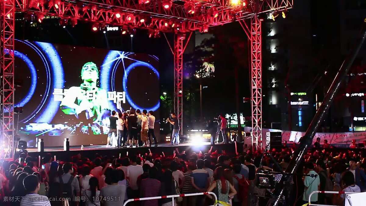 dj 江南 拍摄 音乐 视频 摘要 音乐的 城镇和城市 汉城 韩国 流行音乐 播音员 照相机 光 操纵 人群 城市 人 欢呼 球迷 摄影师 团队 dubstep 疯子 庆祝 著名的