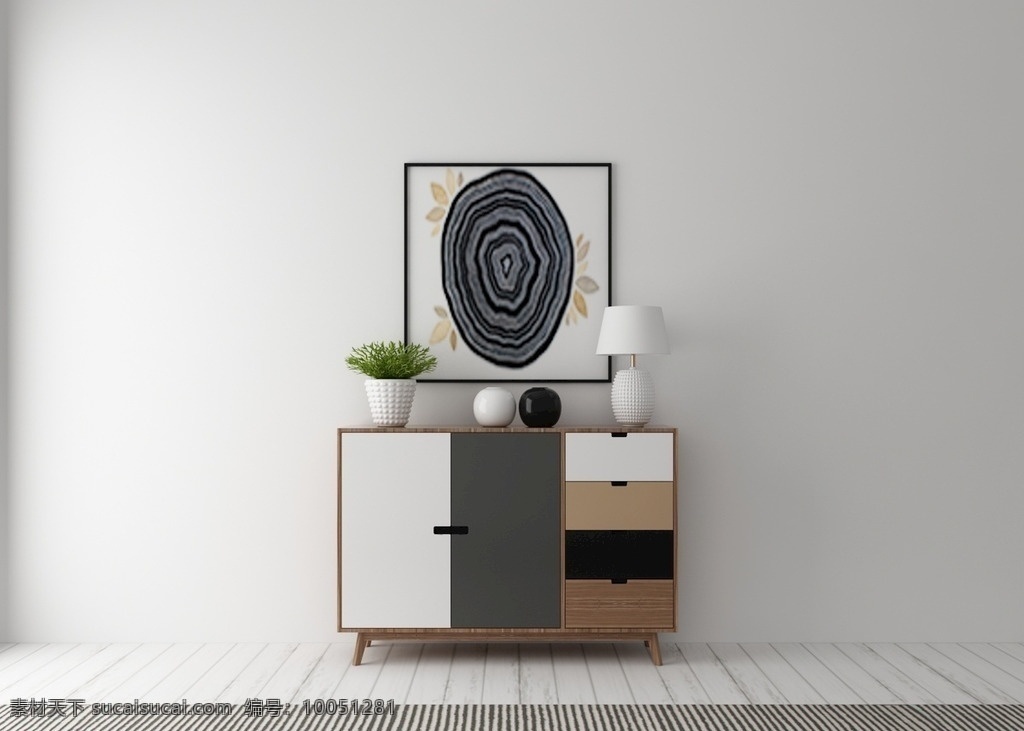 矮柜 挂画 装饰品 3d模型 边柜斗柜 现代 装饰 艺术 3d设计 室内模型 max