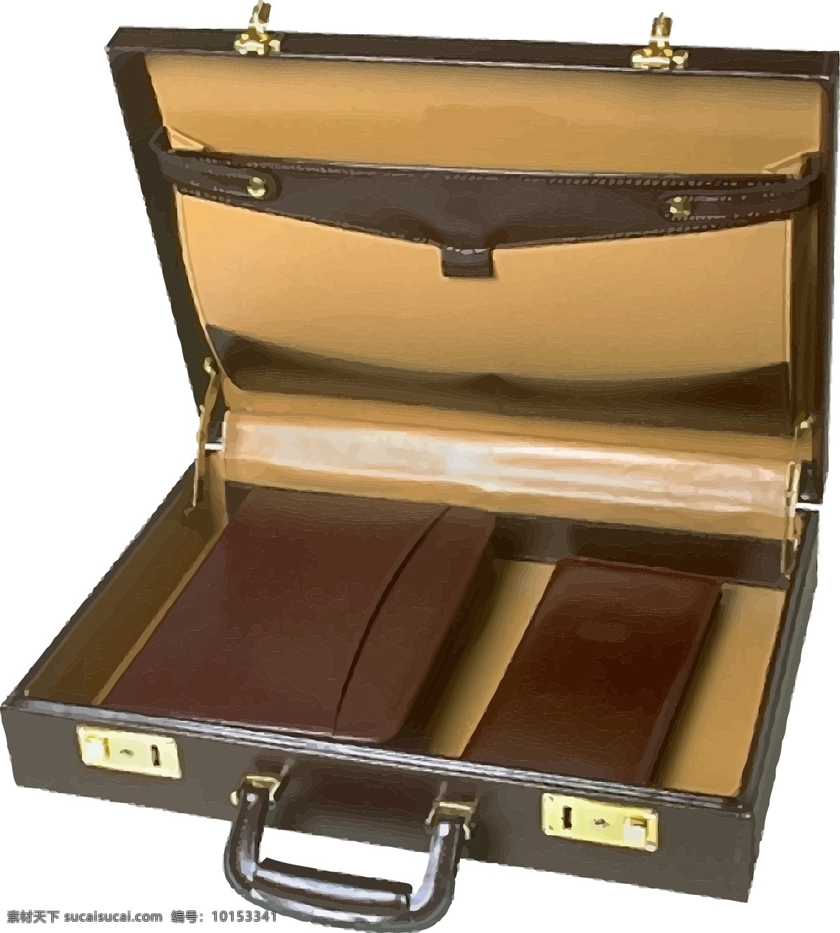 卡通 旅行箱 公文包 元素 褐色 旅游 矢量元素 手绘 箱子 公文箱 ai元素