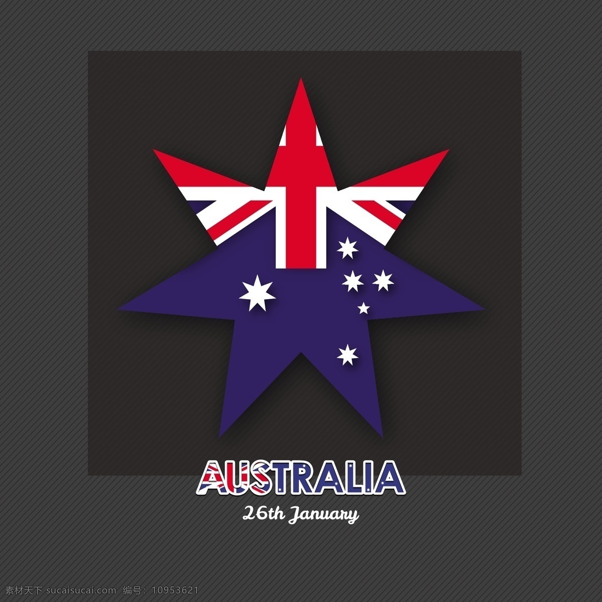 澳大利亚 国旗 多角形 澳大利亚国旗