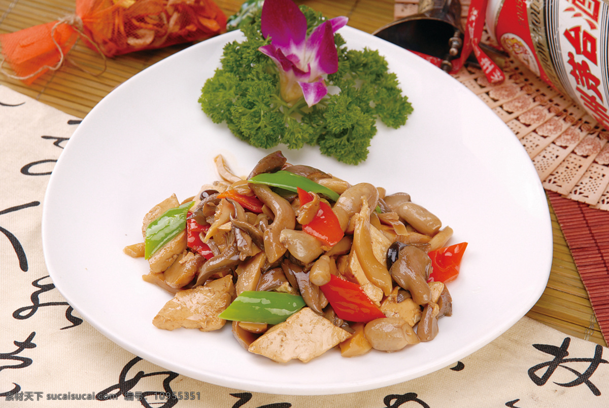 野生菌烧豆腐 美食 传统美食 餐饮美食 高清菜谱用图