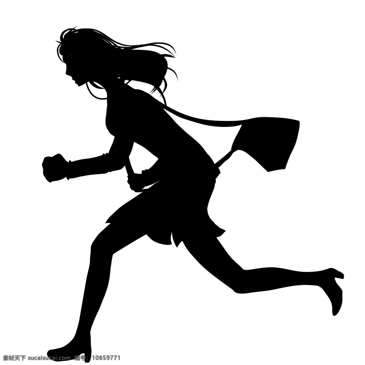 奔跑 企业 人物 插画 准时上下班 时间就是金钱 绞线率 高速度 抓紧时间 企业文化 插图 女士