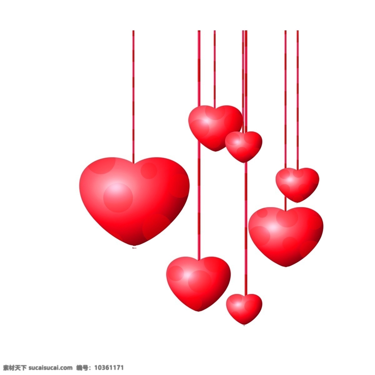 红色 爱心 气球 插画 红色的气球 爱心气球 卡通插画 气球插画 爱情插画 礼物插画 氢气球插画