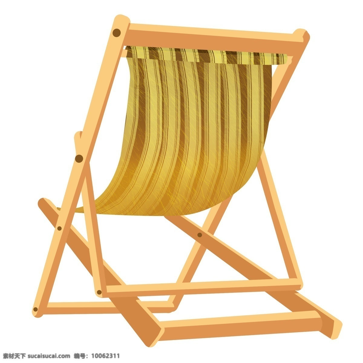 简约图案躺椅 椅子 躺椅 沙滩椅