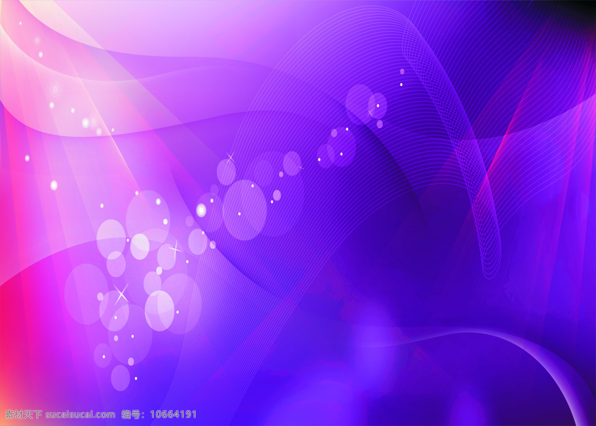 紫色背景图 电脑桌面壁纸 动感线条 紫色渐变 立体空间感 闪亮的星点 气泡 背景图 背景底纹 底纹边框