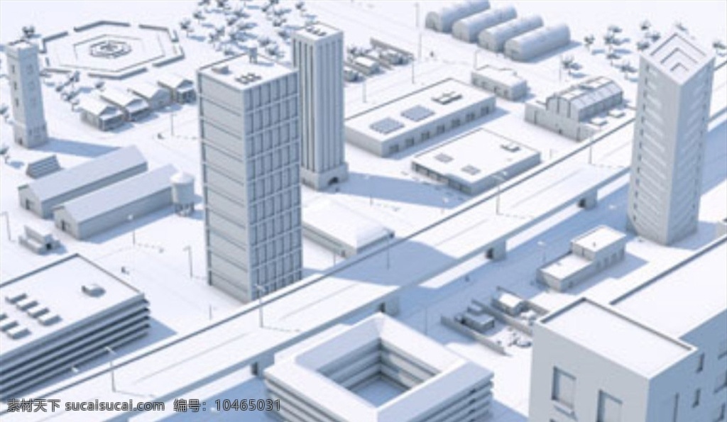 c4d 模型 城市 街道 动画 工程 渲染 c4d模型 3d设计 其他模型