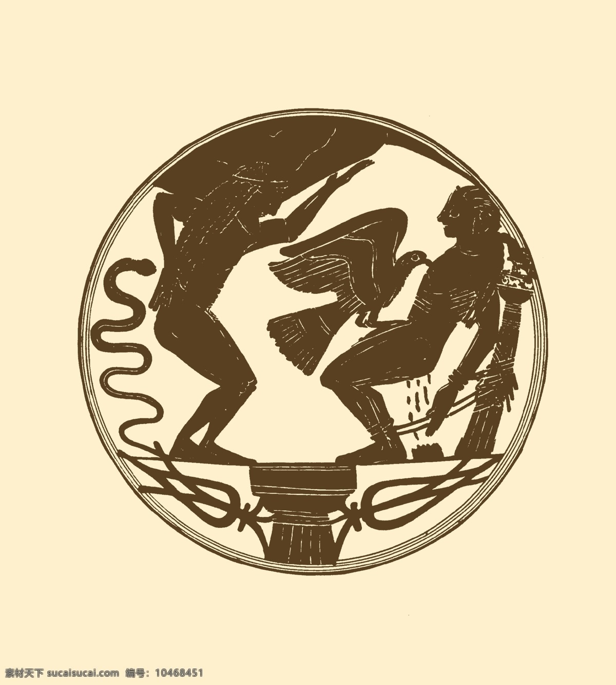 分层 古典 美术 陶瓷 陶器 希腊 源文件 装饰画 阿特拉斯 普罗米修斯 模板下载 希腊瓶画 瓶画 红绘式 黑绘式 矢量图 日常生活