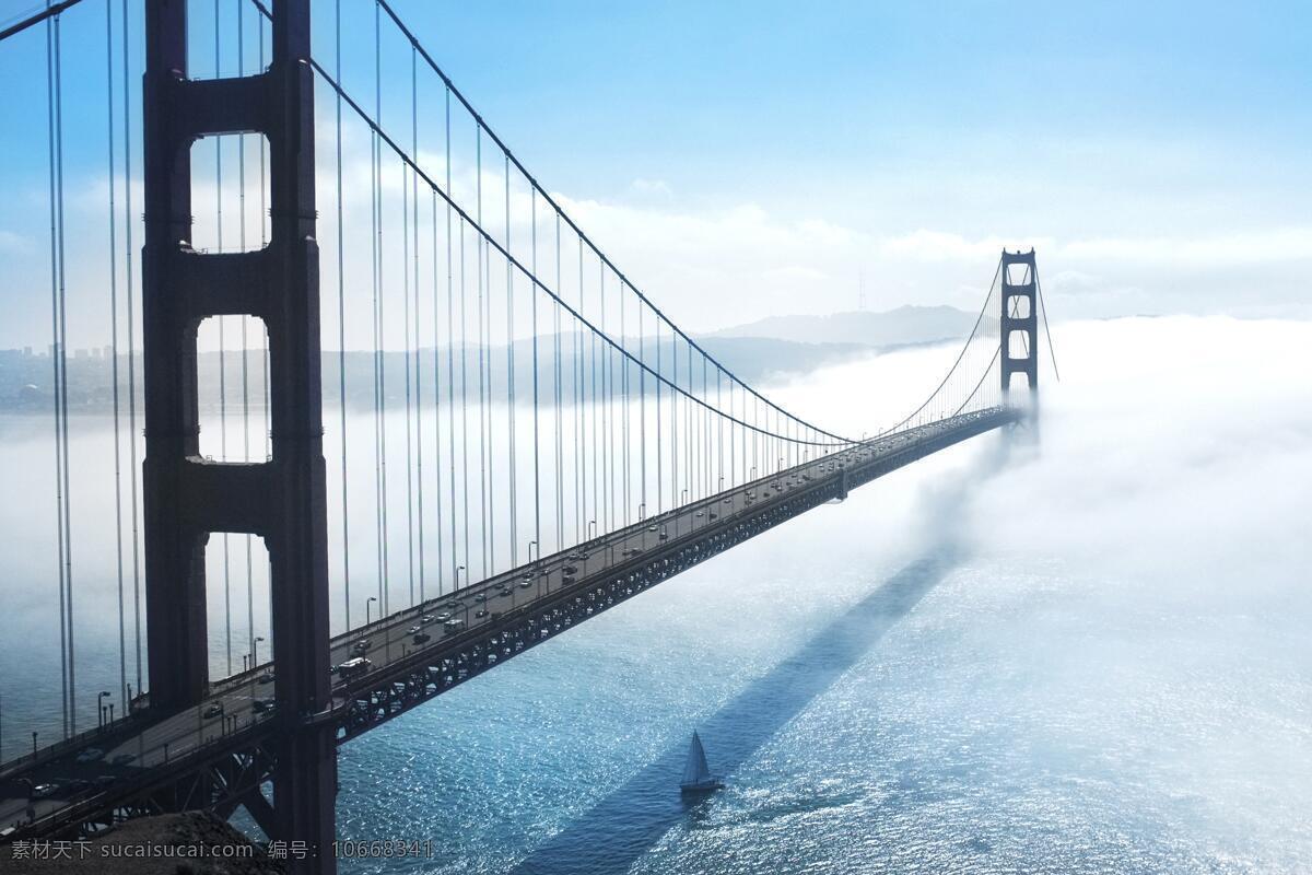 桥梁 纽约大桥 美国 风景 天空 云朵 自然景观 风景名胜