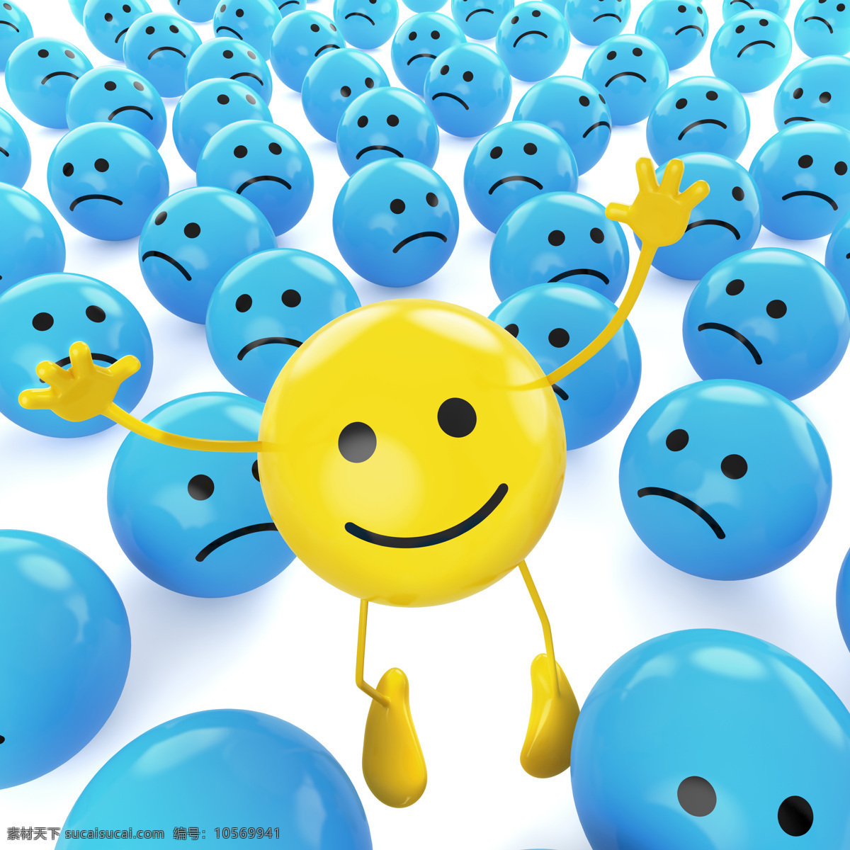 微笑气球 物品 气球 微笑 黄色气球 蓝色气球 悲哀 其他类别 生活百科 青色 天蓝色