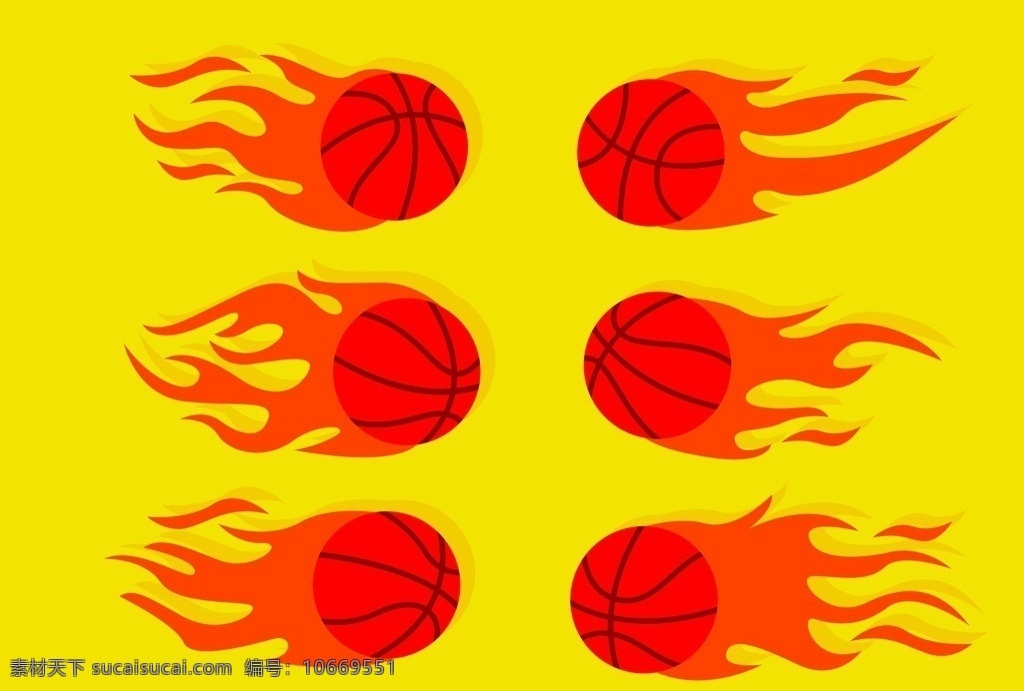 篮球设计 矢量 彩色 红色 蓝球 火焰 火焰蓝球
