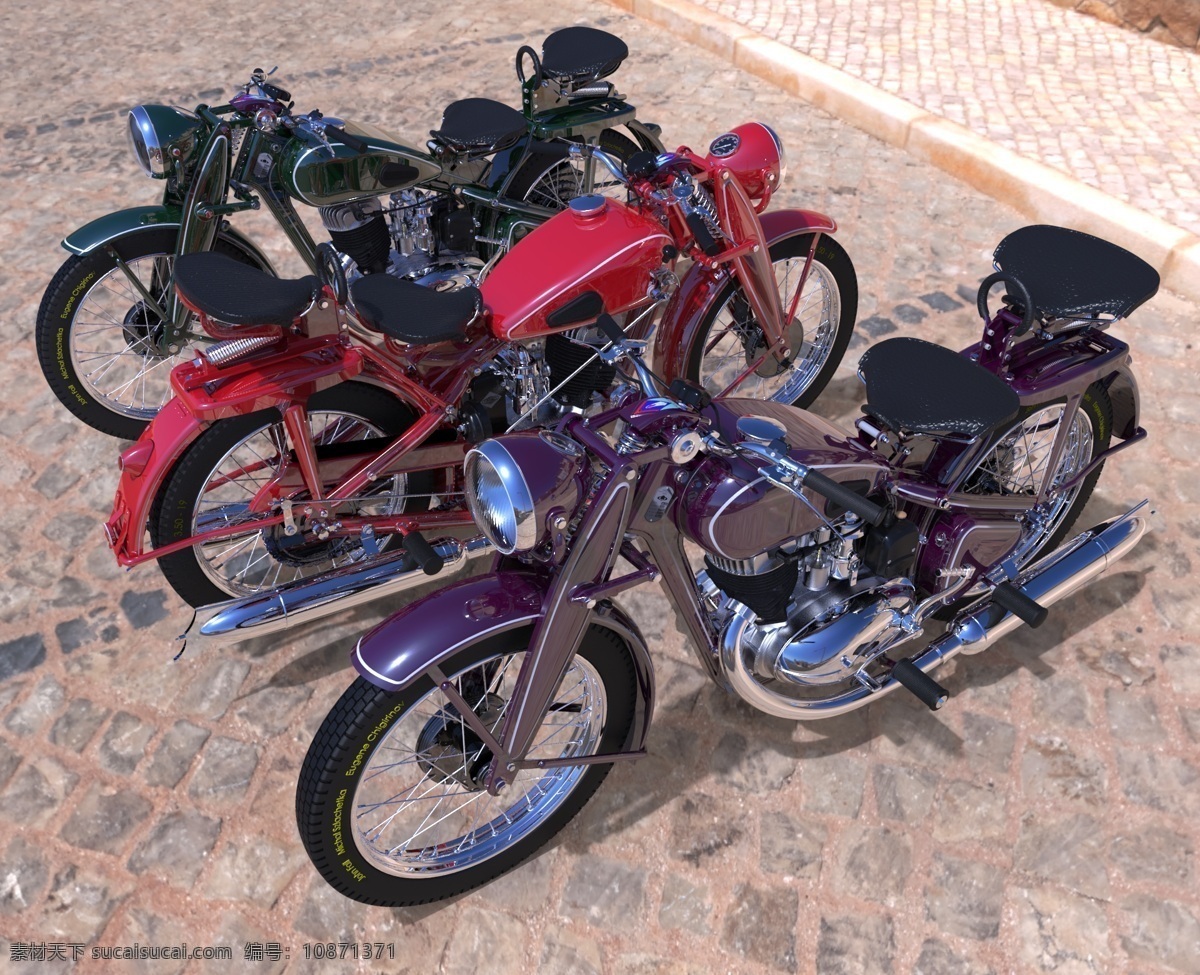 350更新6 dkw iz免费下载 经典 摩托车 3d模型素材 其他3d模型