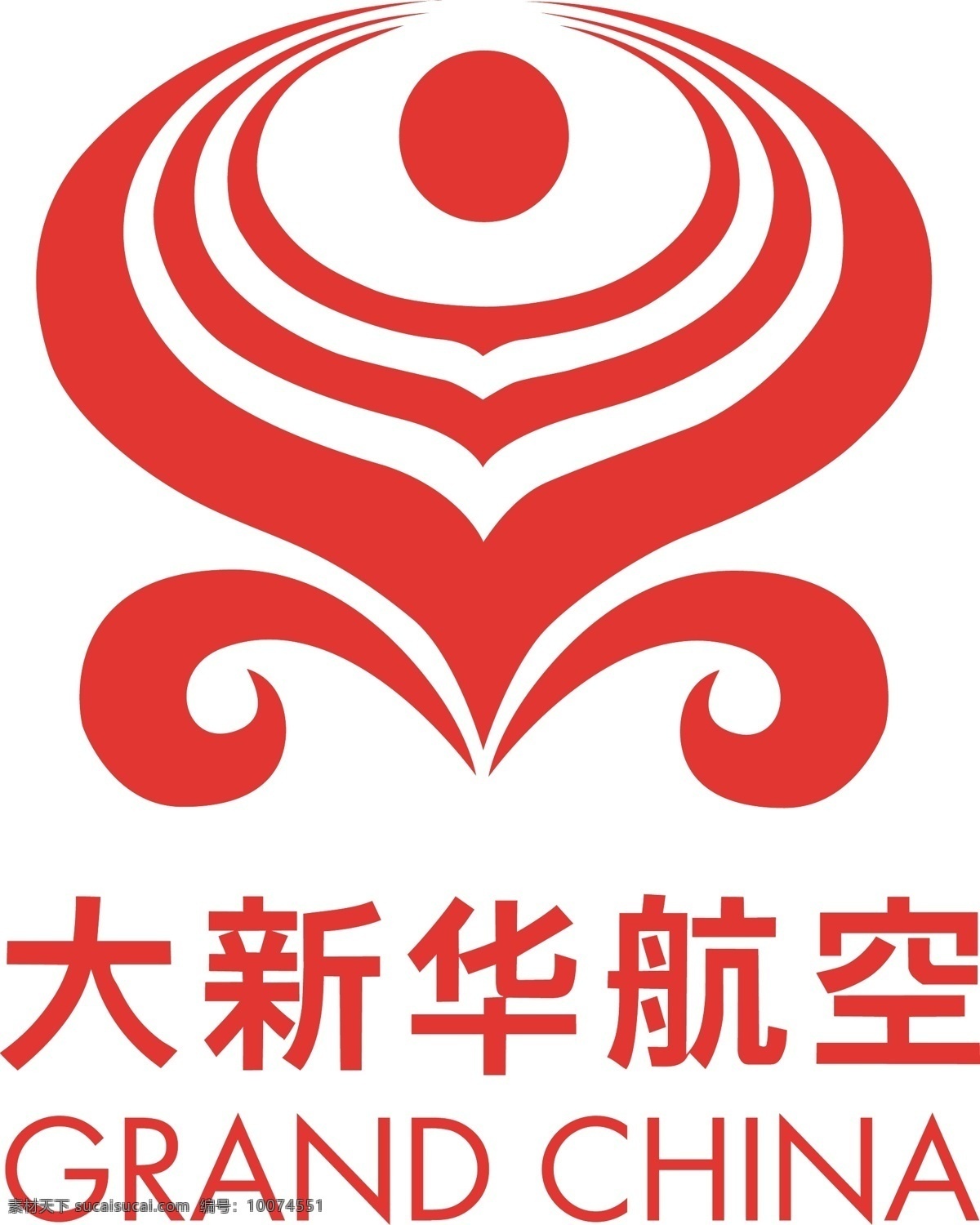 大新 华 航空 logo 大新华航空 航空公司 白色