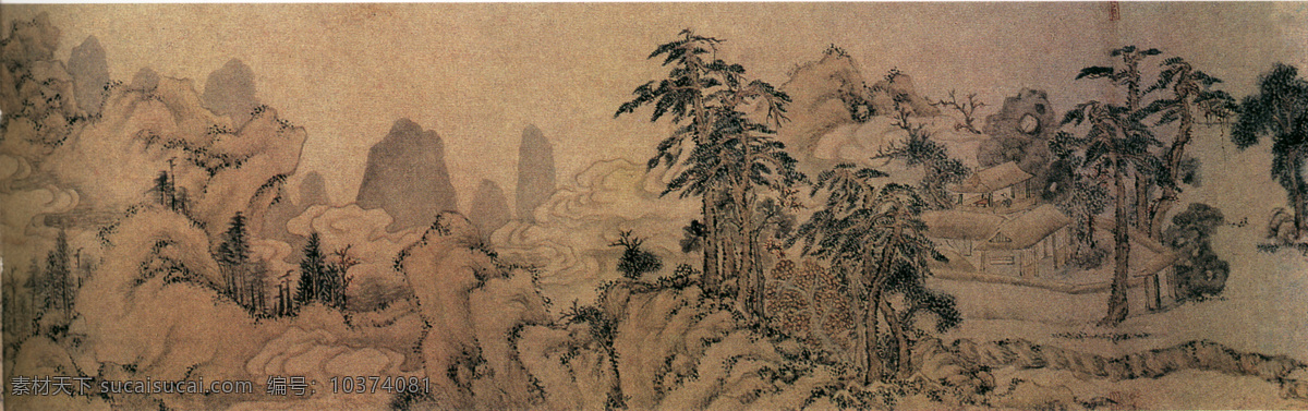 山水图 山水画 国画 水墨画 水墨山水画 工笔山水画 写意山水画 中国山水画 山水国画 山水风景 风景画 仿古画 古画 文化艺术 绘画书法