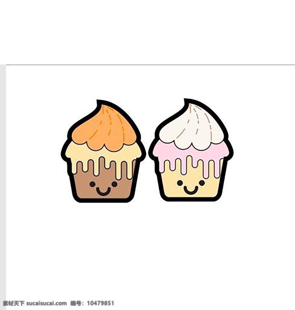 冰淇淋图片 卡通 冰淇淋 手绘 矢量 可改颜色