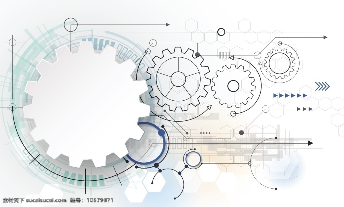 工业技术 齿轮 背景 矢量图 工业 技术