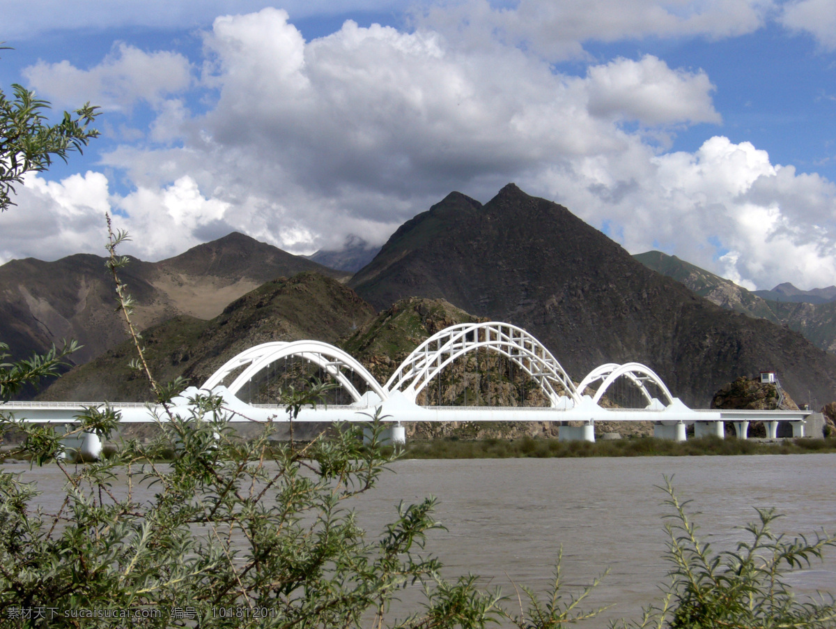 青藏铁路 拉萨河 大桥 拉萨 跨度 旅游摄影 国内旅游