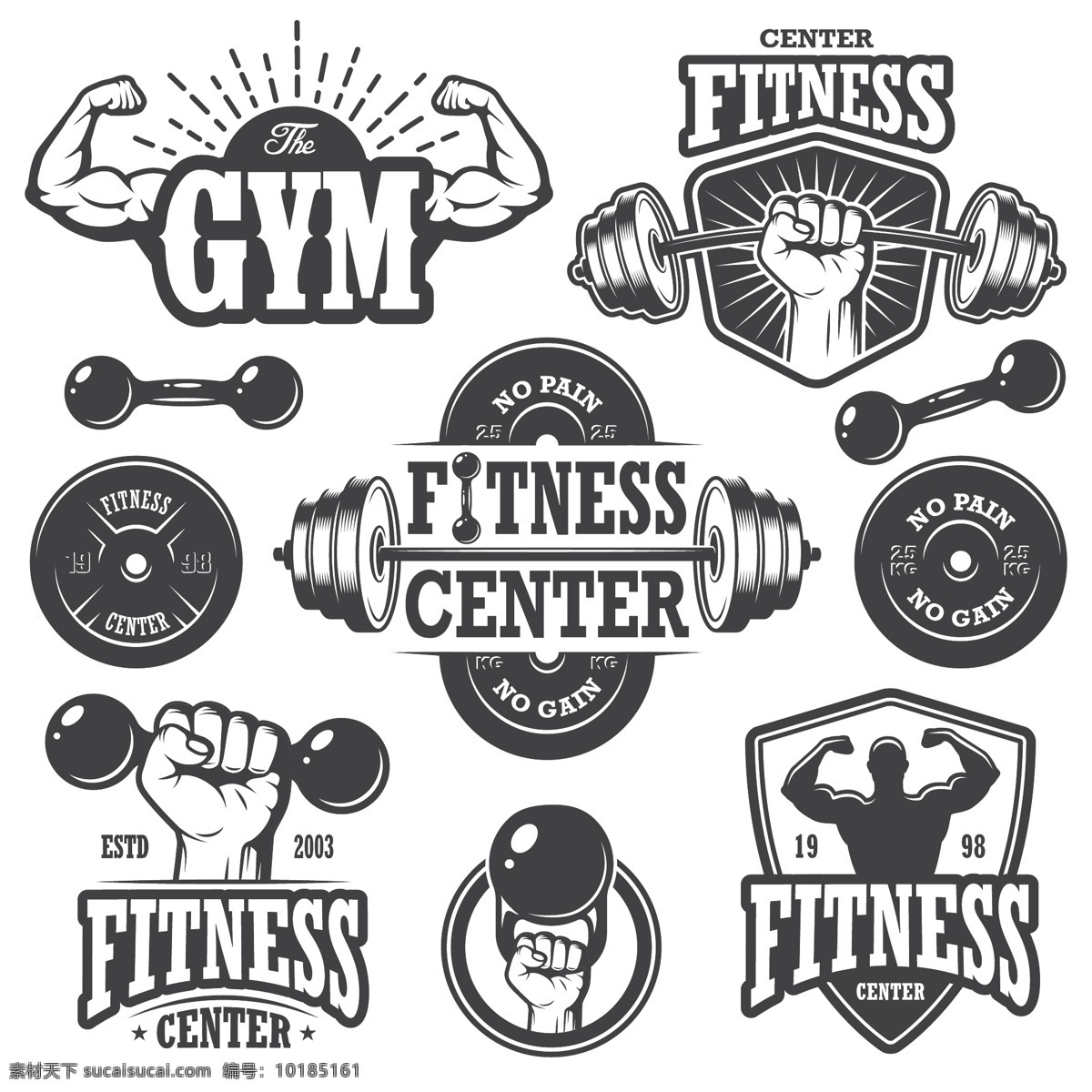 健身图标 健身标志 肌肉 发达 健美 举重 哑铃 健身运动 标志图形 体育 锻炼 logo 创意 健身 图形标志设计 商标设计 企业logo 公司logo 图标logo 标