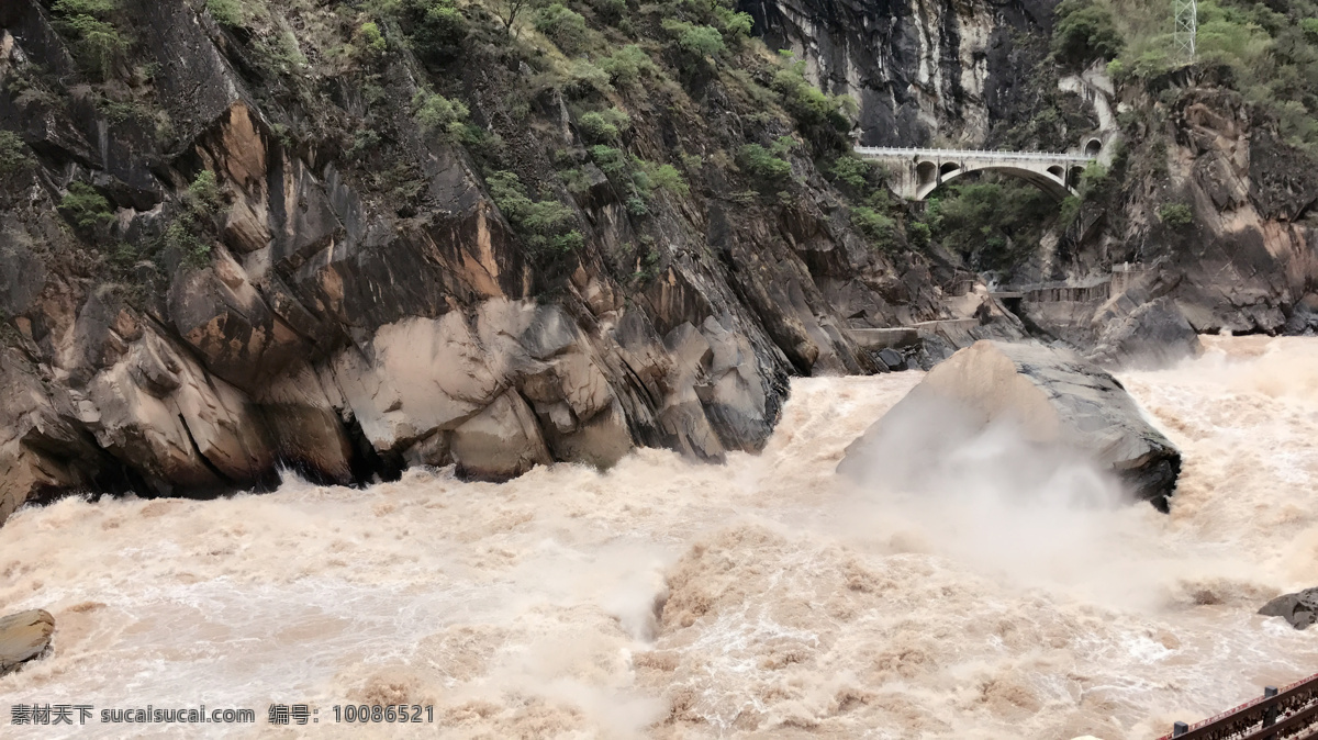 虎跳峡 云南丽江 风景区 峡谷 险峻 洪水 石头 河流 风景如画 自然景观 山水风景
