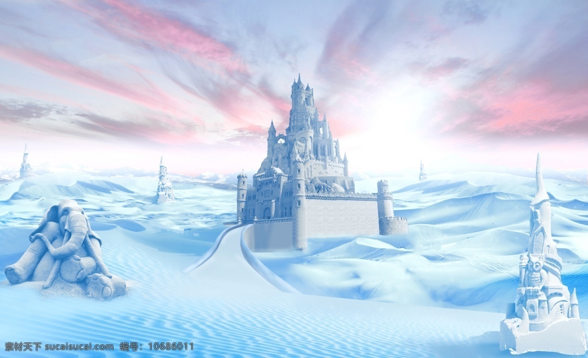童话城堡 童话 城堡 广袤 天空 风景