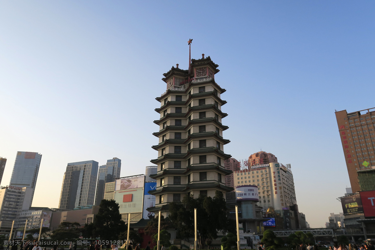 河南 郑州 二七纪念塔 历史建筑 旅行 旅游摄影 国内旅游