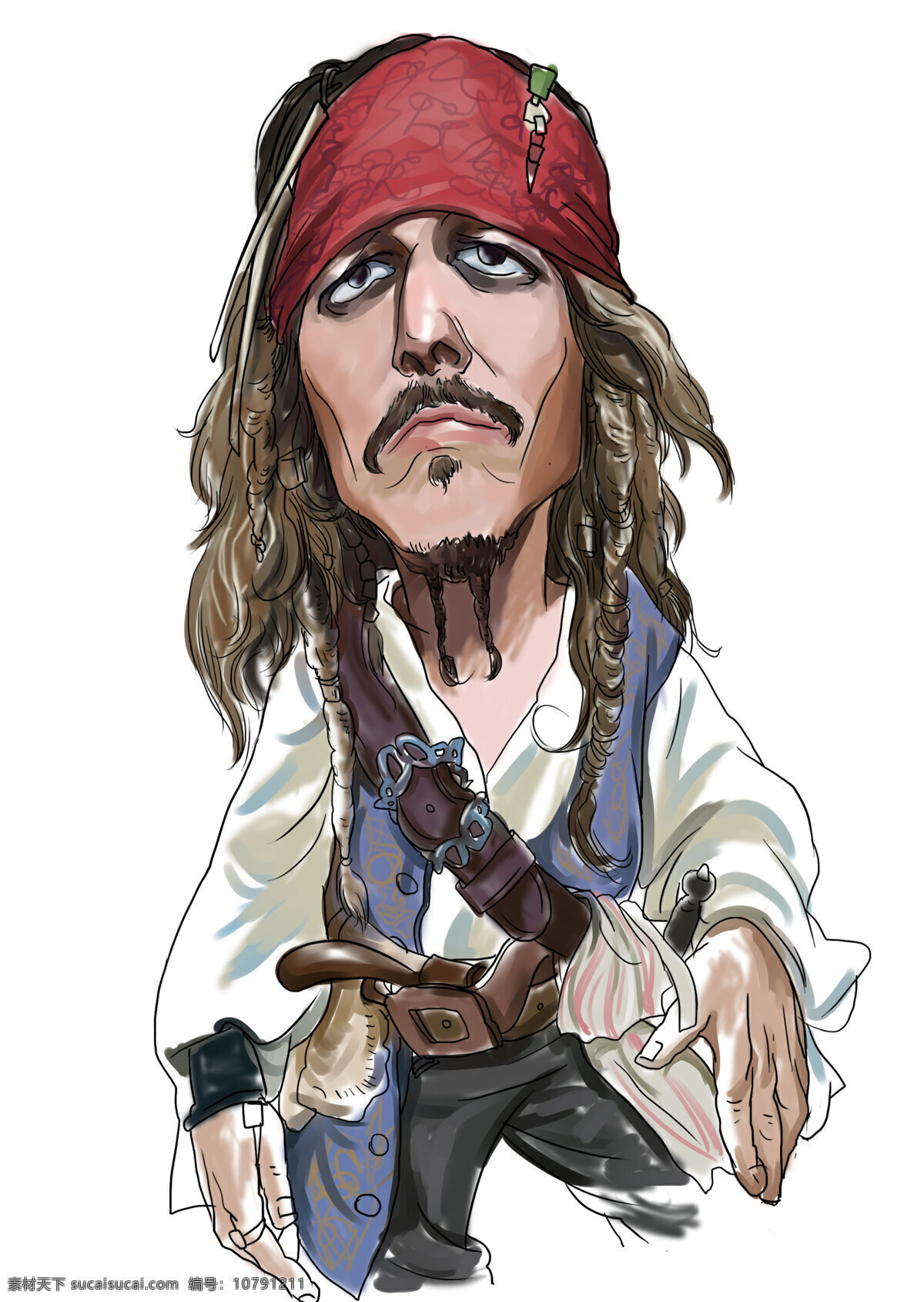 杰克 船长 海盗 加勒比 船 动漫人物 动漫动画