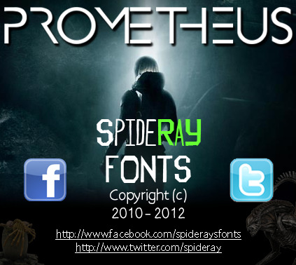 普罗米修斯 字体 spideraysfonts spideray prometheus ttf truetype opentype 后记 eot 光学传递函数 adobe postscript 黑色