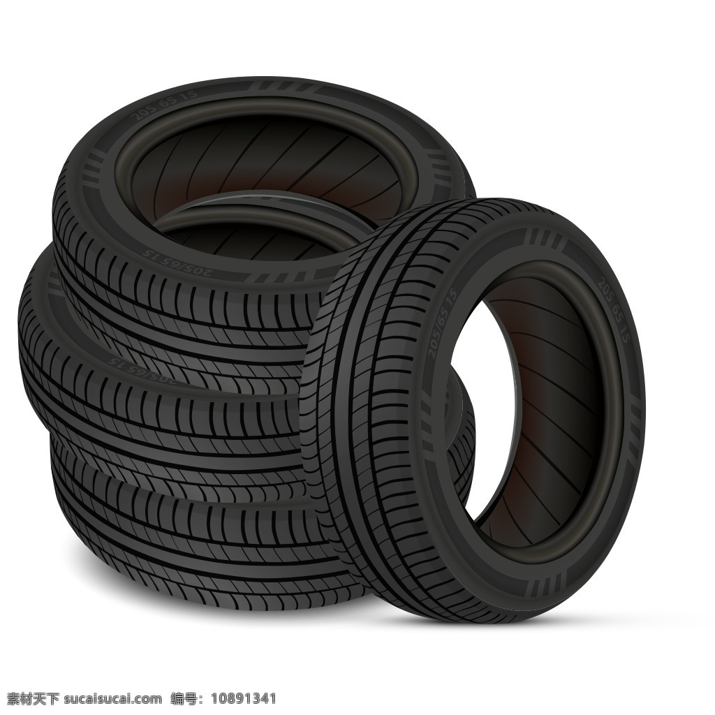 汽车轮胎素材 汽车 轮胎 向量组 高质量 源文件 免扣 透明 黑色