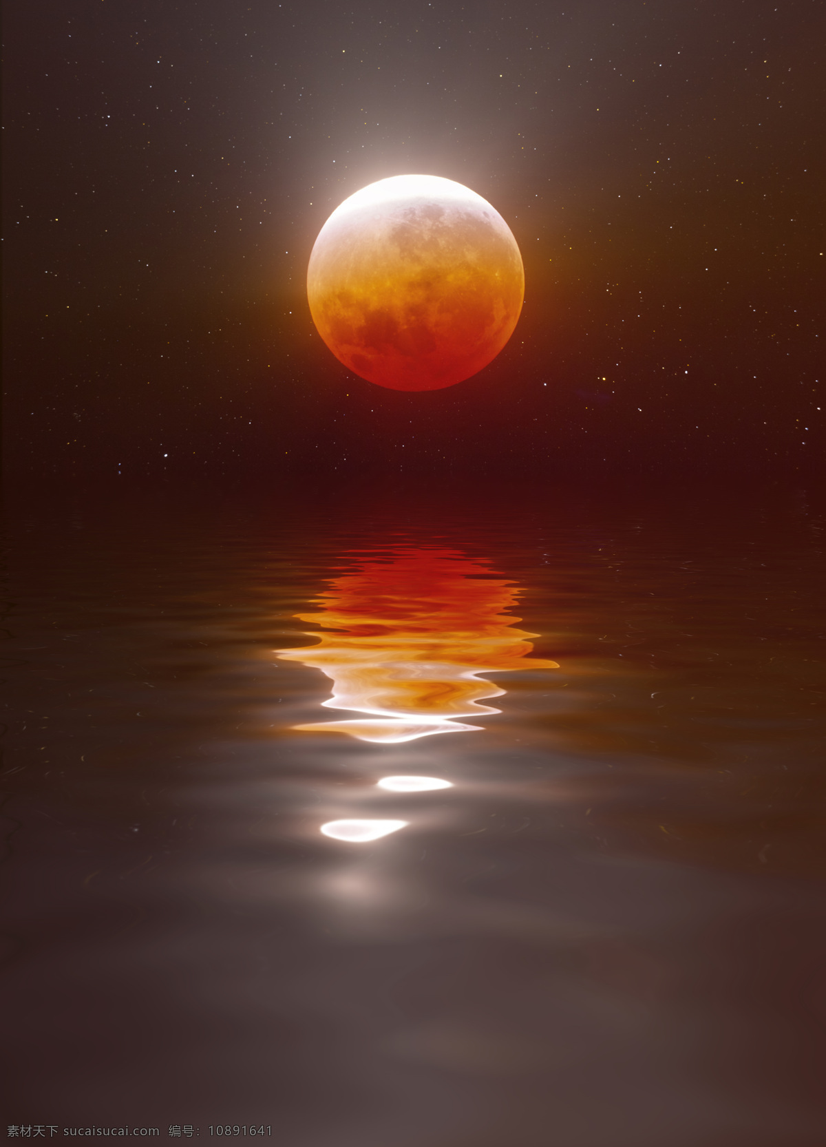 海面 上 圆月 海水 月亮倒影 自然景观 月色 月亮 月亮摄影 月亮素材 山水风景 风景图片